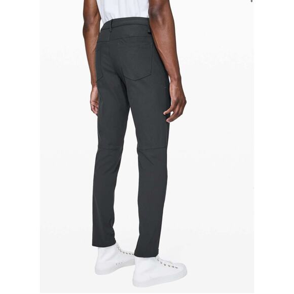 Lululemon ABC Pant Slim Warpstreme Obsidian Gray Stretch 5 Pocket Pants mens 28 - Picture 10 of 17